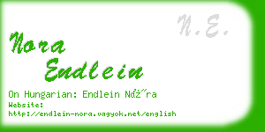 nora endlein business card